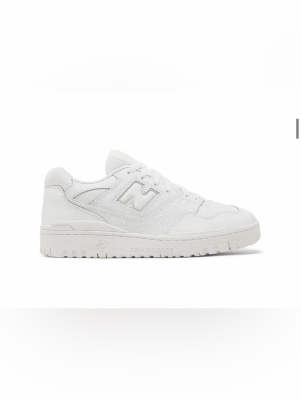 New Balance 550 Triple White (MENS7.5 // WOMENS 9)